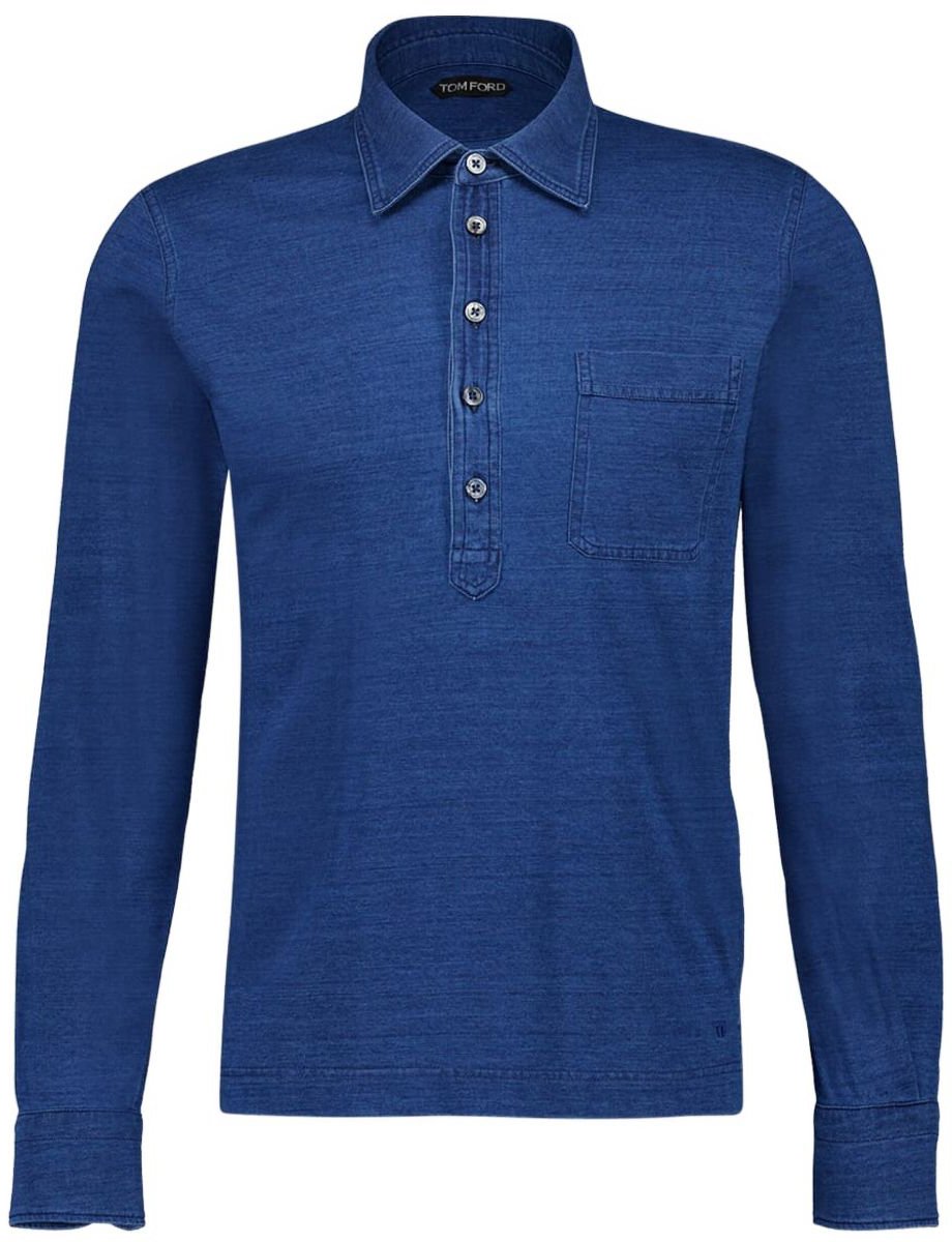 Tom Ford T-Shirts And Polos Blue Blauw