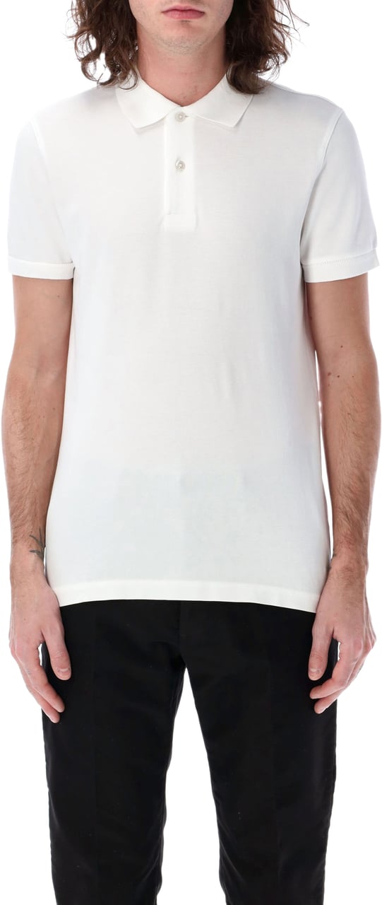 Tom Ford Tennis piquet polo shirt Wit