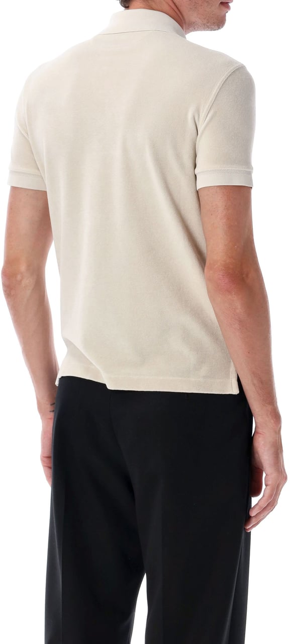 Tom Ford Toweling Polo Bone White Wit