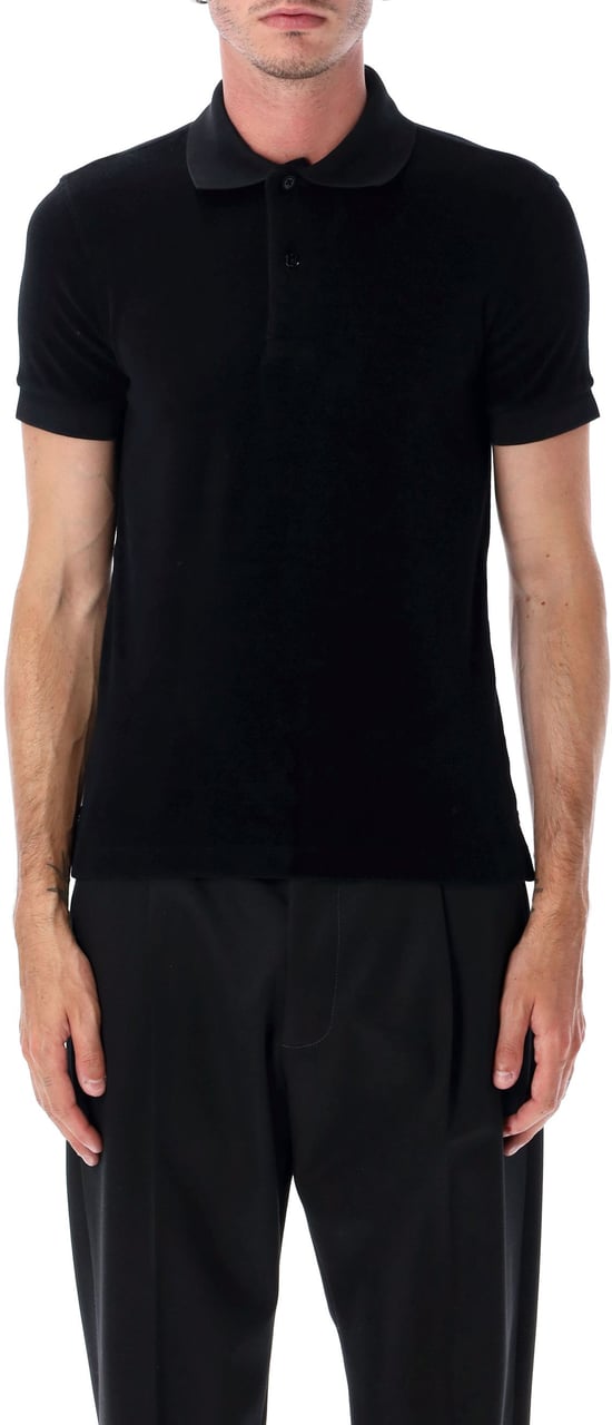 Tom Ford Toweling Polo Nero Zwart