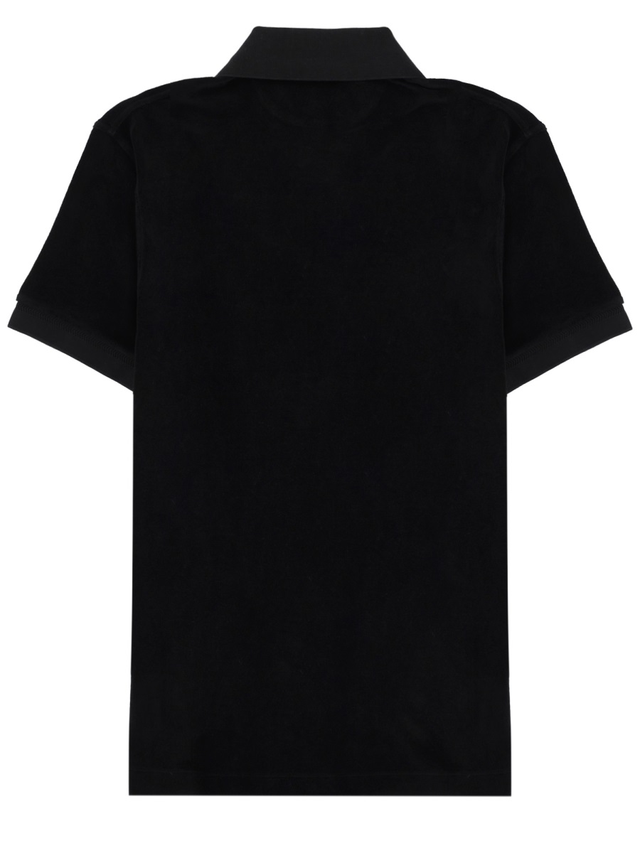 Tom Ford Cotton Polo Traditional Collar Shirt Zwart