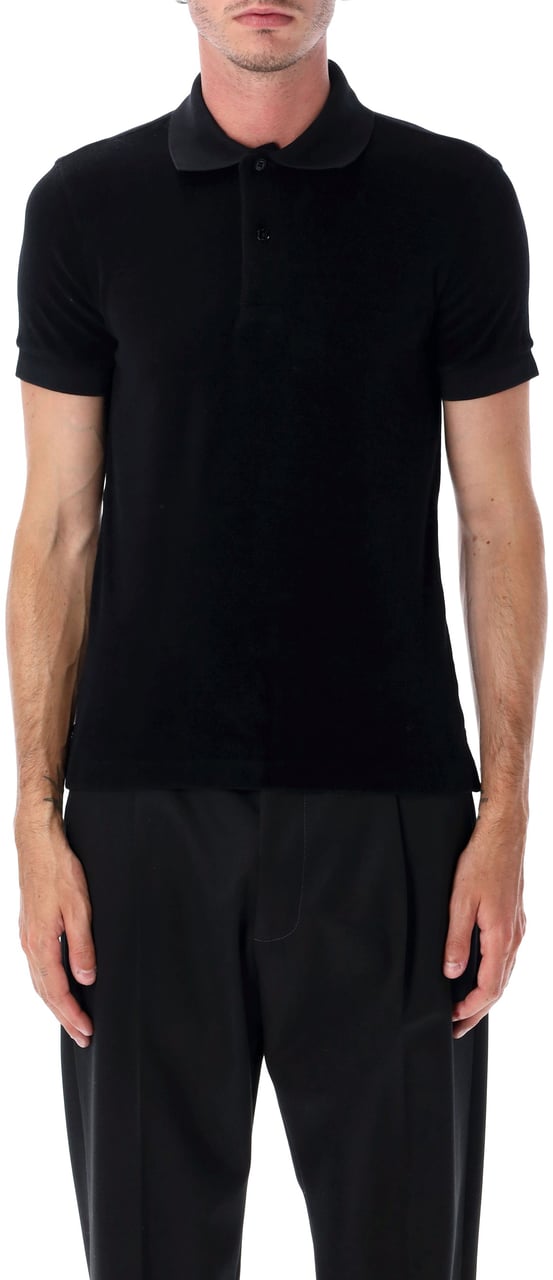 Tom Ford Toweling Polo Nero Zwart