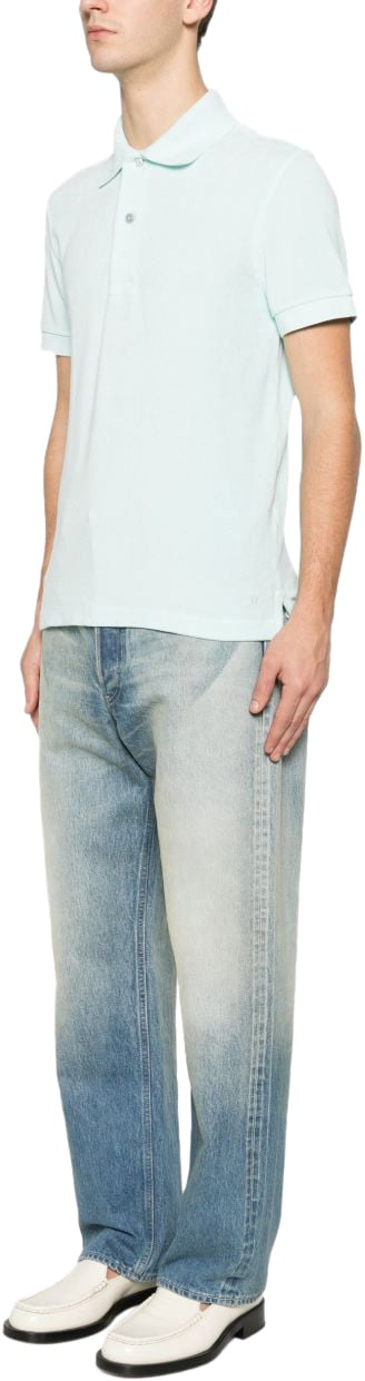 Tom Ford T-Shirts And Polos Clear Blue Blauw