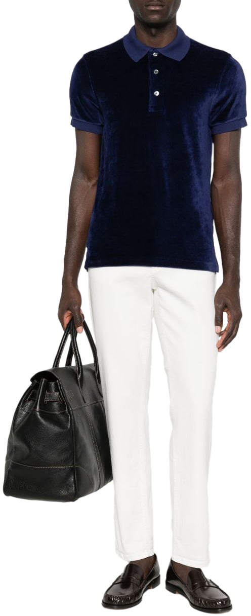 Tom Ford T-Shirts And Polos Blu Navy Navy
