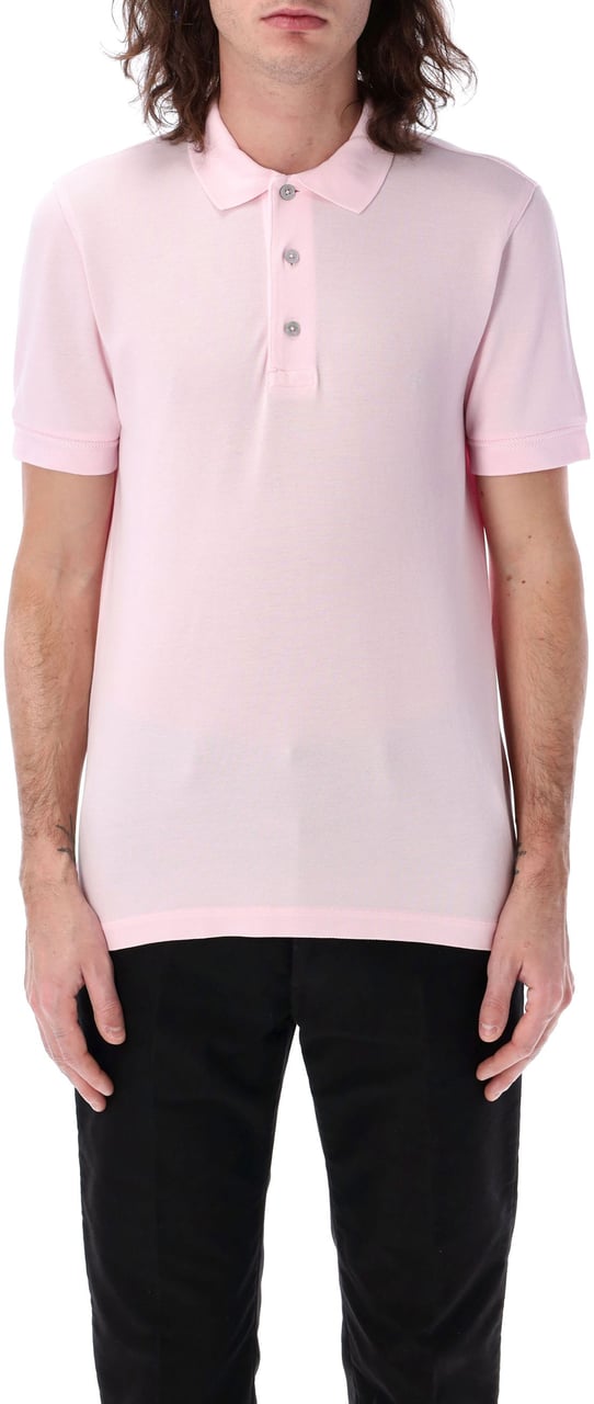 Tom Ford Polo Piquet Pink Quarz Roze