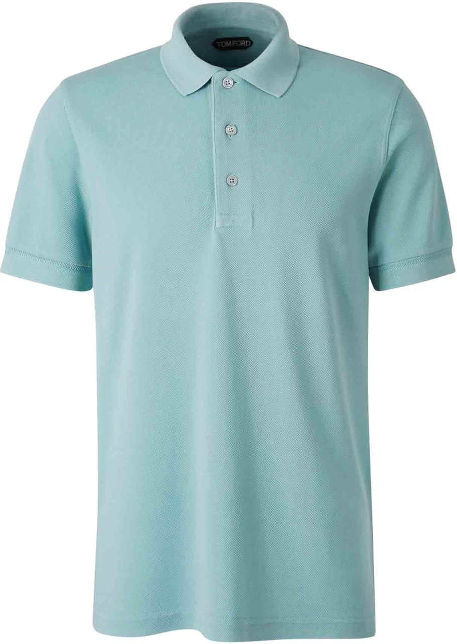 Tom Ford Plain Lyocell Polo Blauw