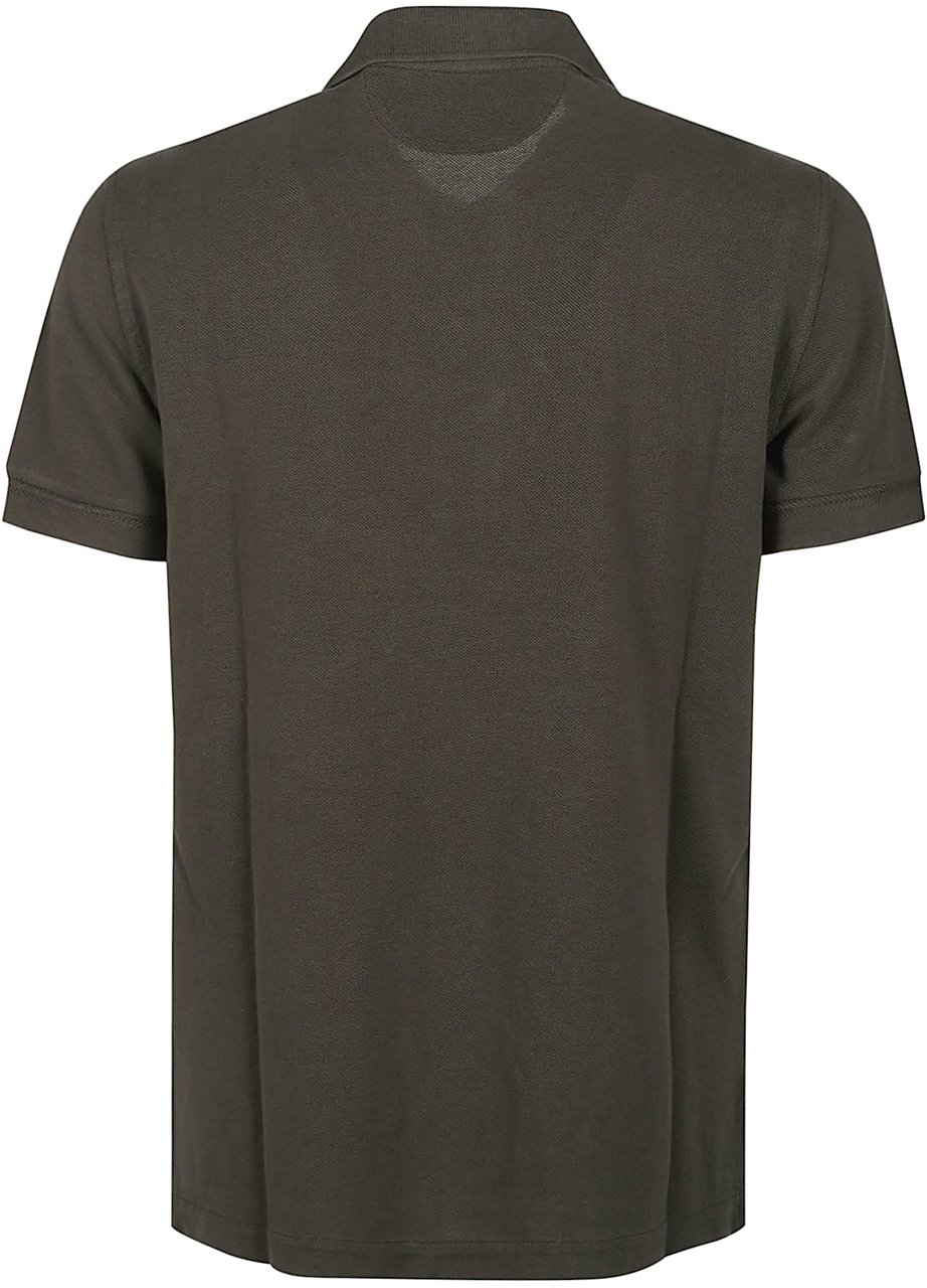 Tom Ford Short Sleeve Polo Shirt Green Groen