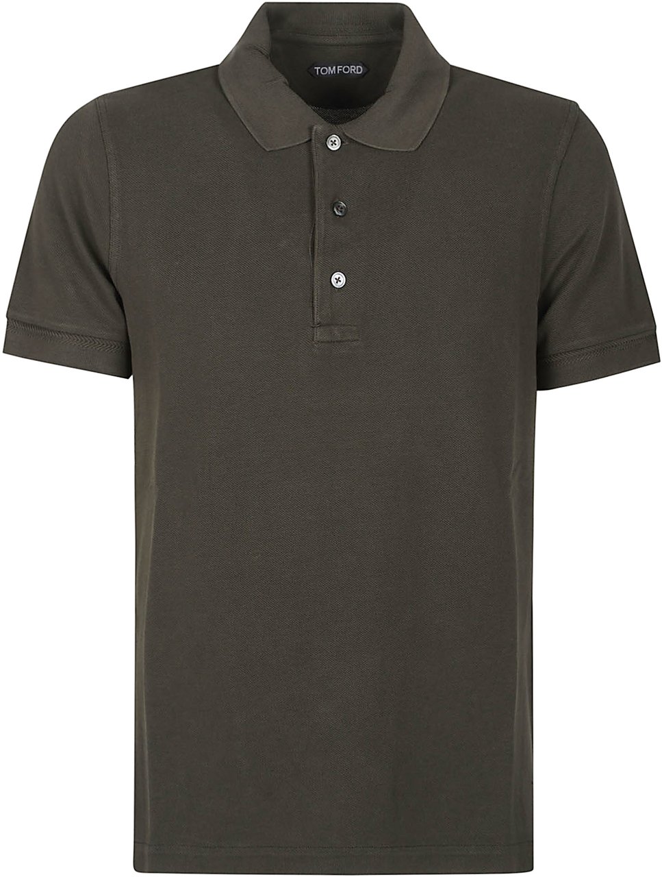 Tom Ford Short Sleeve Polo Shirt Green Groen