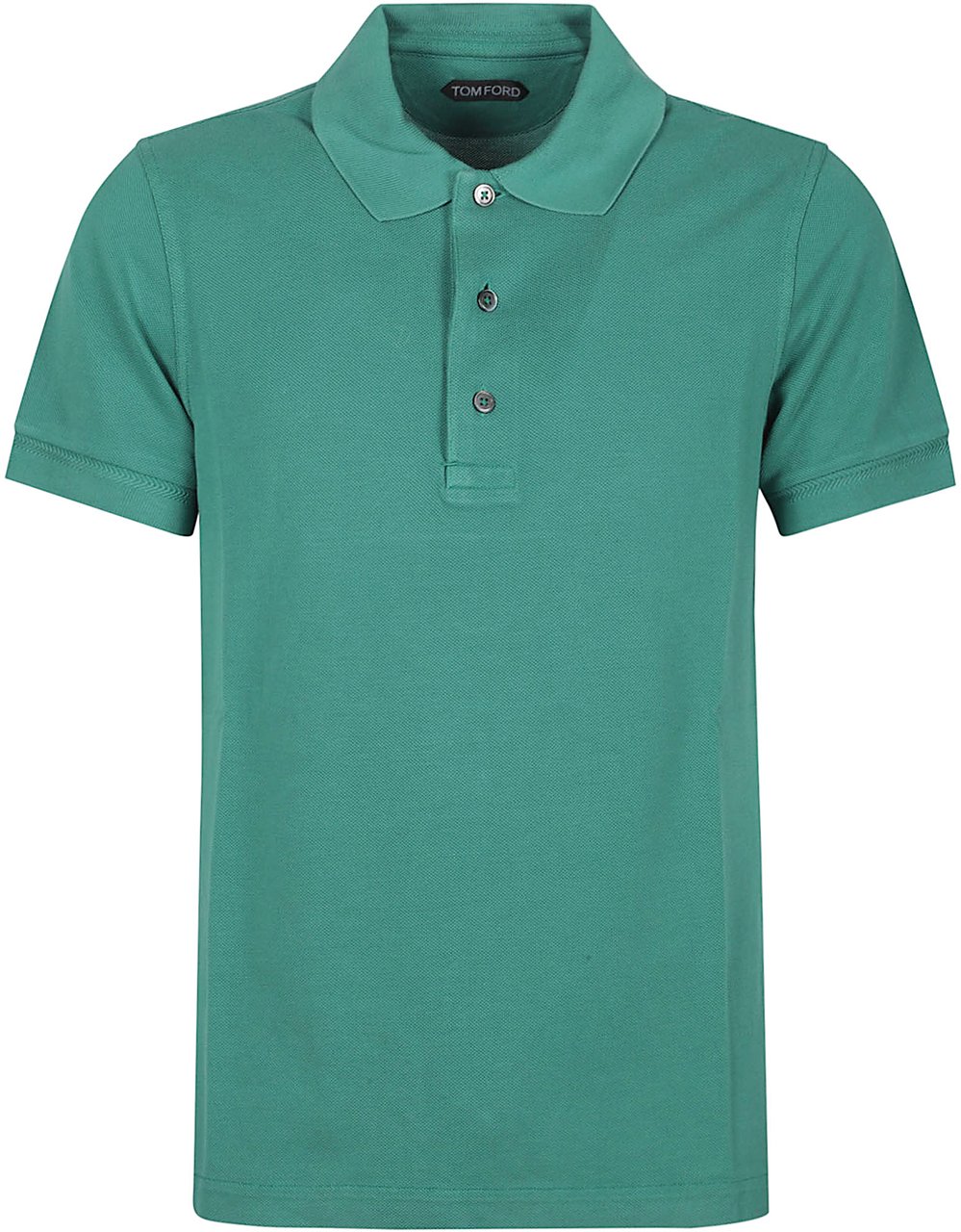Tom Ford Short Sleeve Polo Shirt Green Groen
