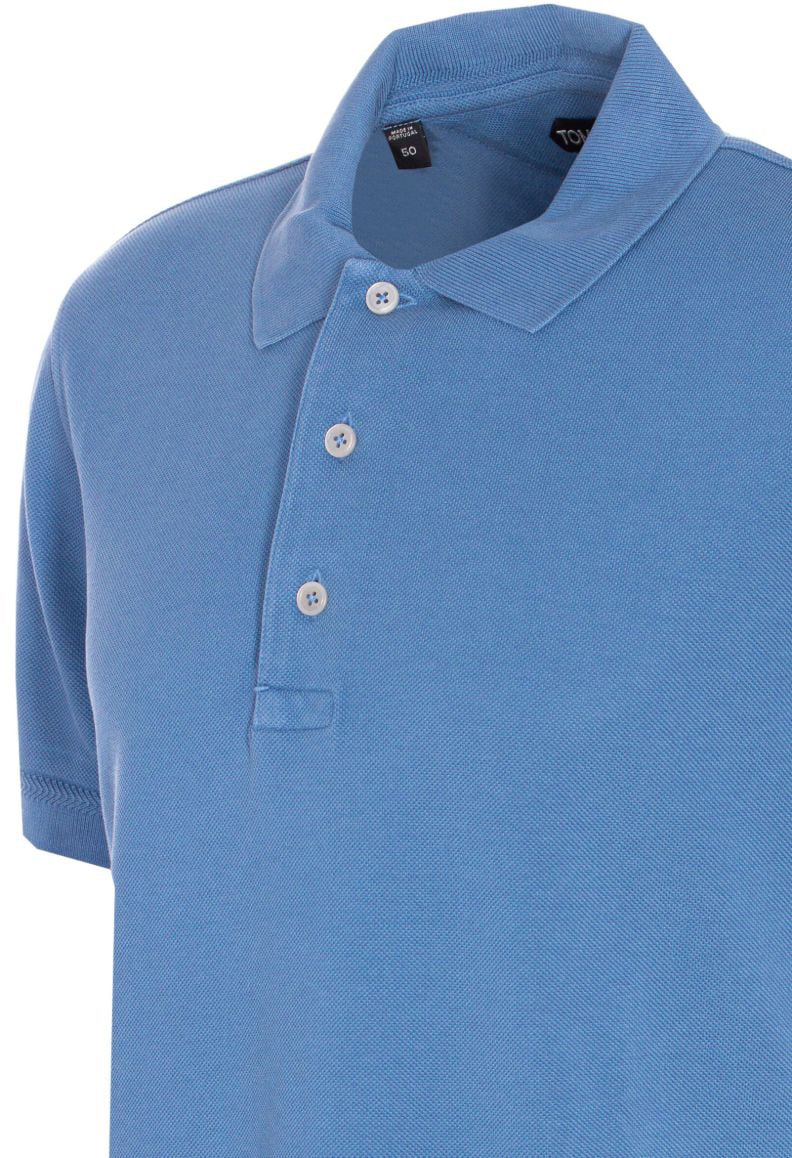 Tom Ford T-Shirts And Polos Clear Blue Blauw