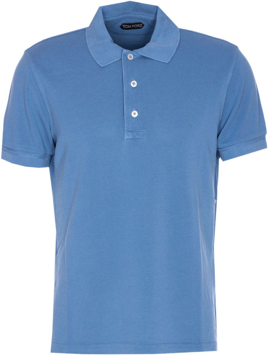 Tom Ford T-Shirts And Polos Clear Blue Blauw