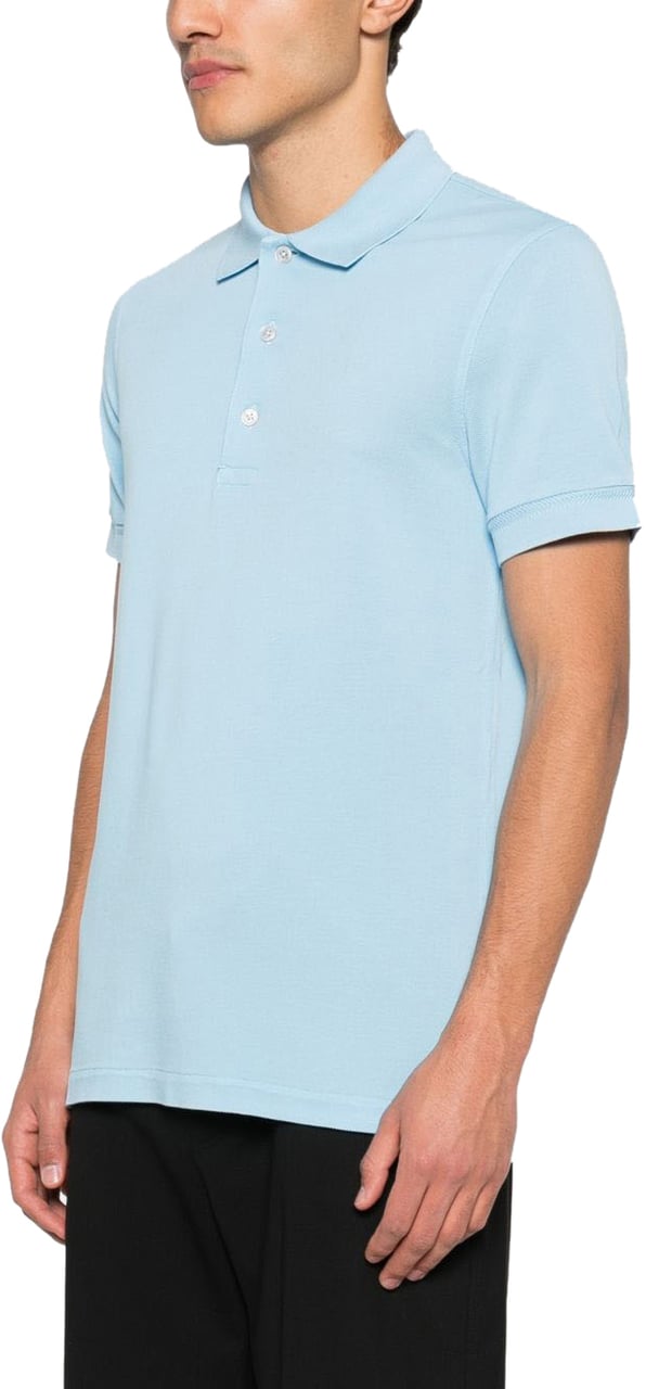 Tom Ford T-Shirts And Polos Clear Blue Blauw