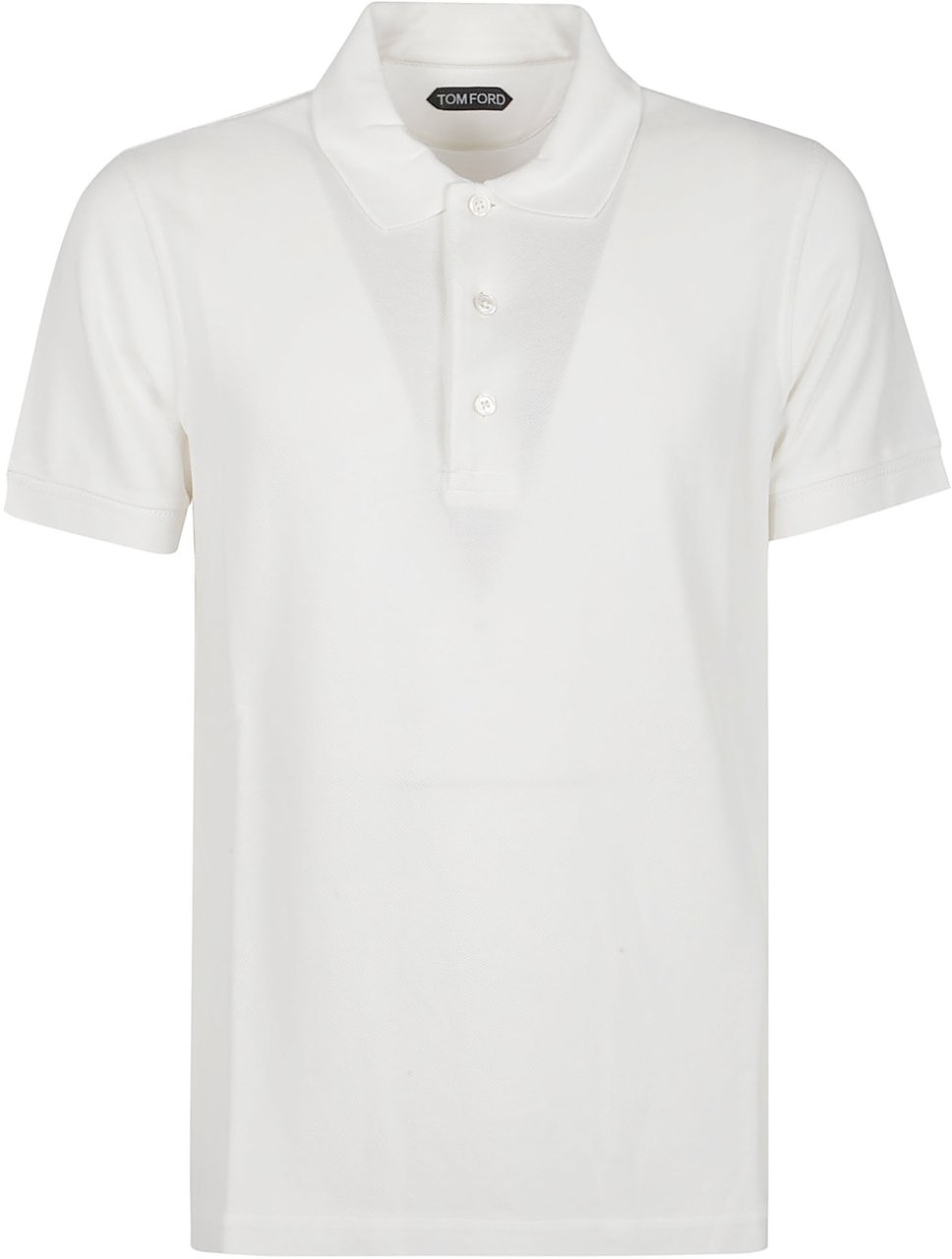 Tom Ford Short Sleeve Polo Shirt White Wit