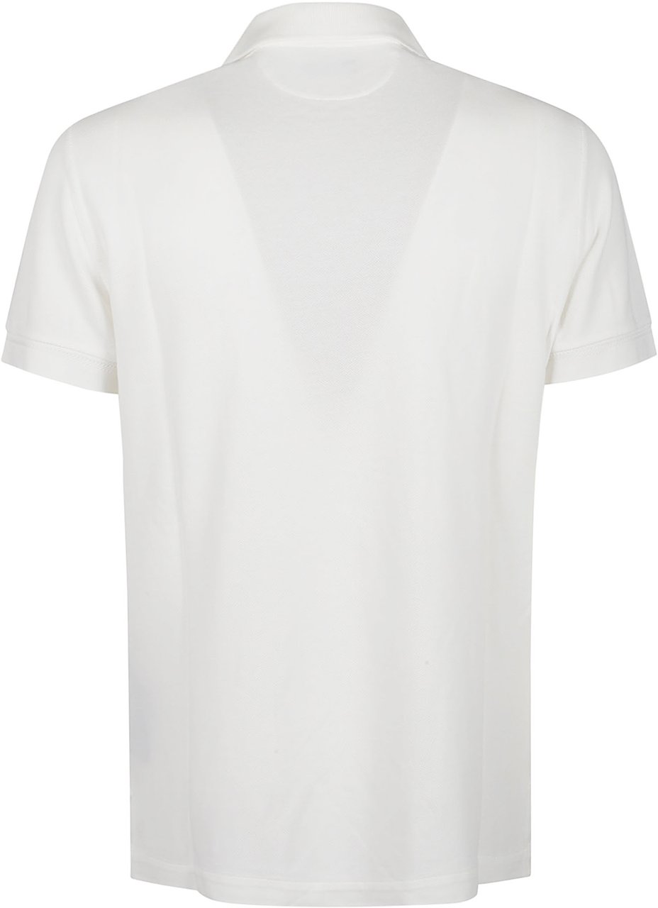 Tom Ford Short Sleeve Polo Shirt White Wit