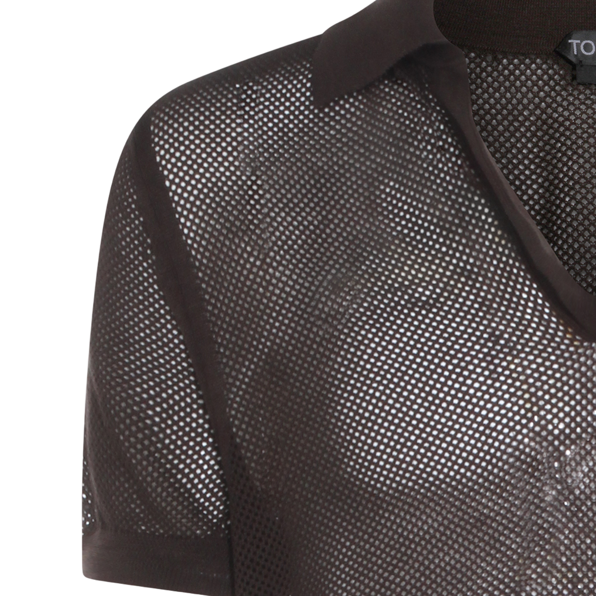Tom Ford Classic Brown T-Shirt with Clean Silhouette Bruin