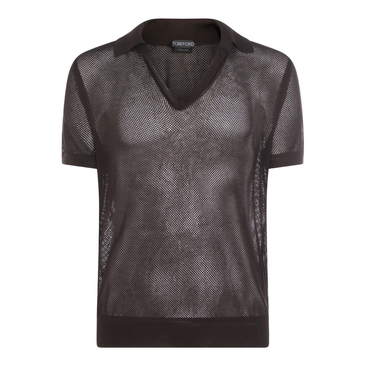 Tom Ford Classic Brown T-Shirt with Clean Silhouette Bruin