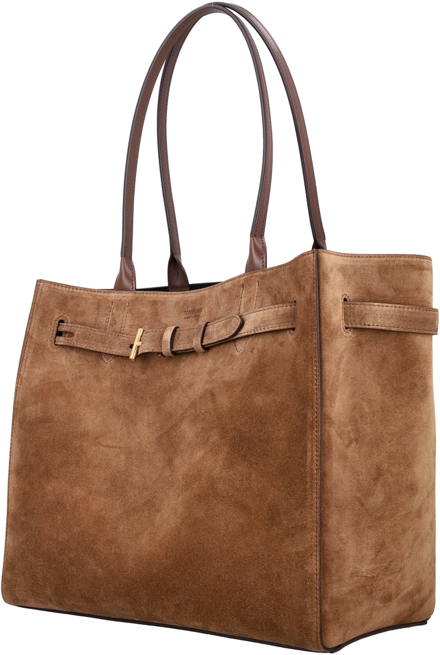 Tom Ford Audrey Medium Tote Whisky Bruin