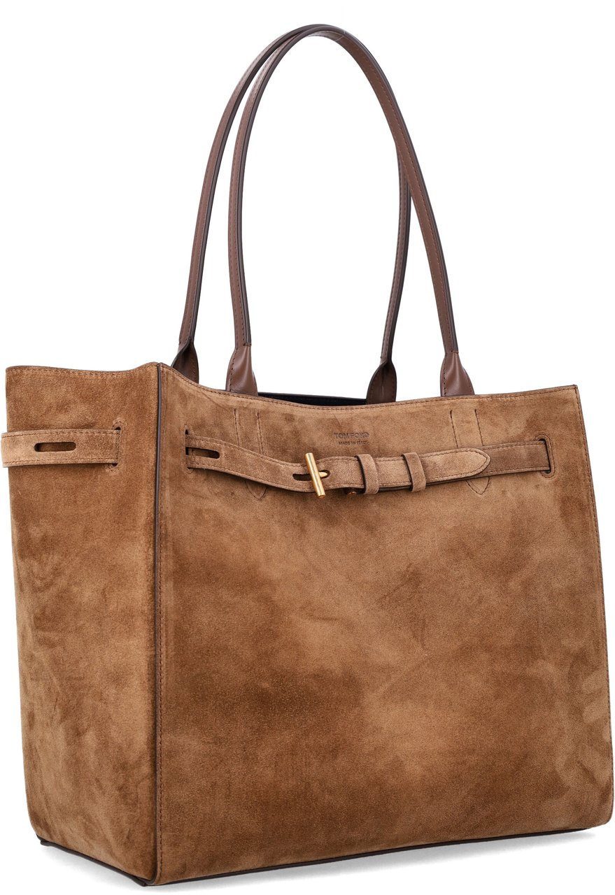 Tom Ford Audrey Medium Tote Whisky Bruin