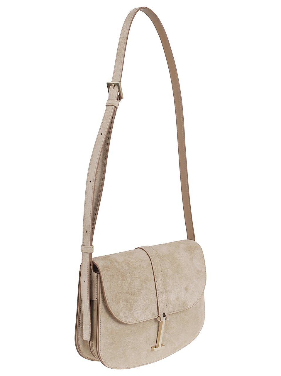 Tom Ford Suede-Finish Shoulder Bag with Gold-Tone Hardware Neutraal