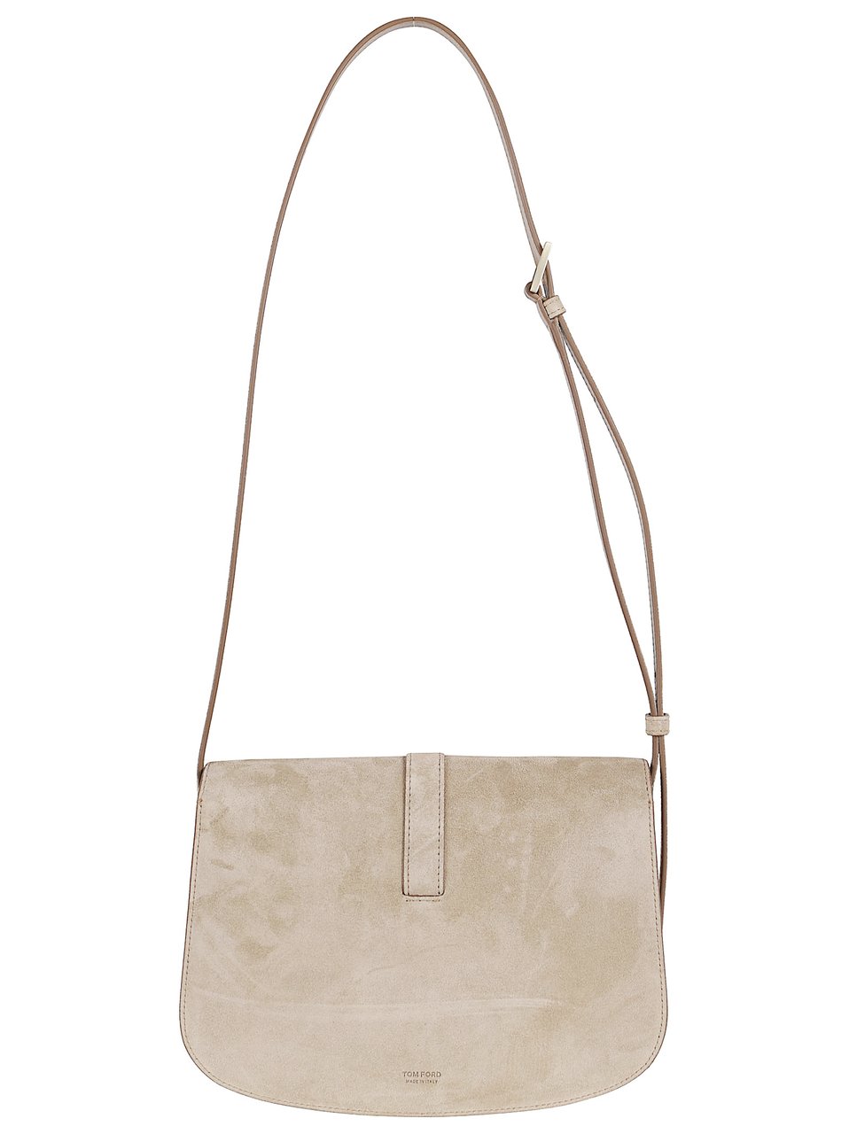 Tom Ford Suede-Finish Shoulder Bag with Gold-Tone Hardware Neutraal