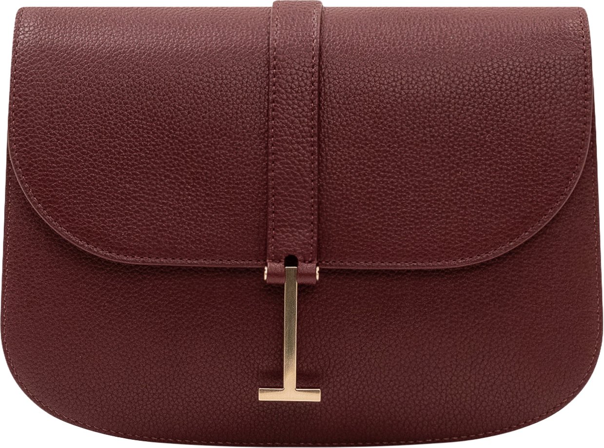 Tom Ford Borsa Crossbody con Patta Maroon