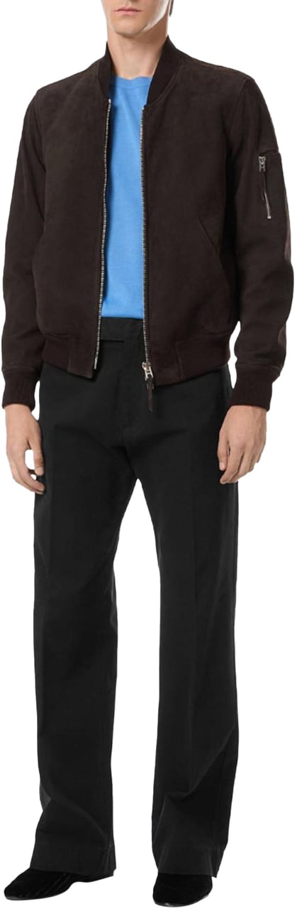 Tom Ford light suede bomber brown Bruin