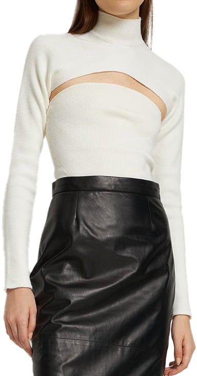 Tom Ford Long sleeve high neck sweater Wit