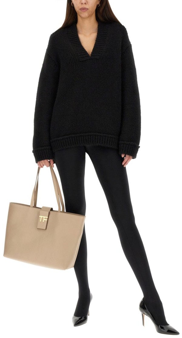 Tom Ford D Wool Sweater Zwart
