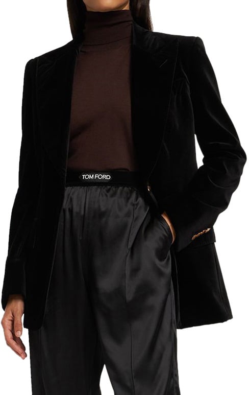 Tom Ford Dark brown sweater with high collar versatile Bruin