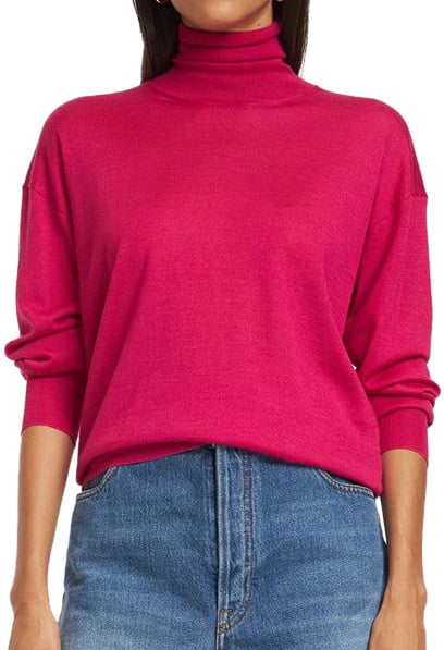 Tom Ford Pink turtleneck sweater elegant and comfortable Roze
