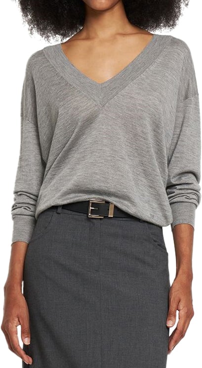 Tom Ford Gray sweater with a versatile V-neck Grijs