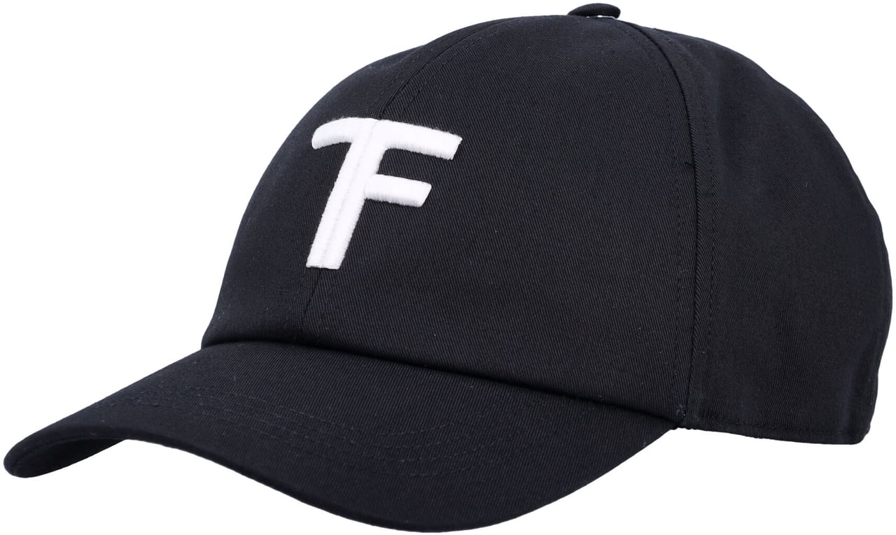 Tom Ford Tf Baseball Cap Black Cream Zwart