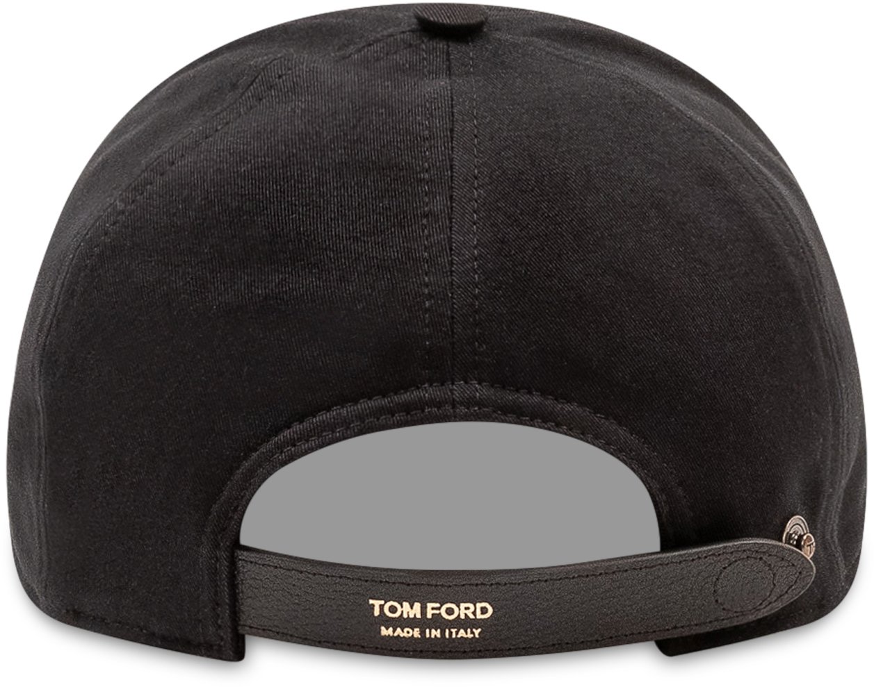 Tom Ford Cappellino con Ricamo Logo Tono su Tono Zwart