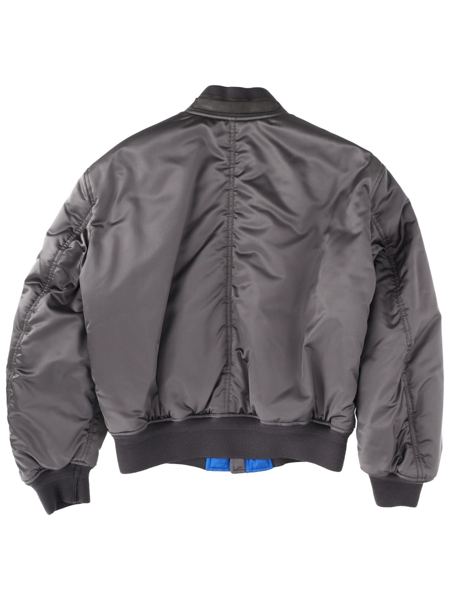 Tom Ford Silk Oversized Bomber Jacket Grijs