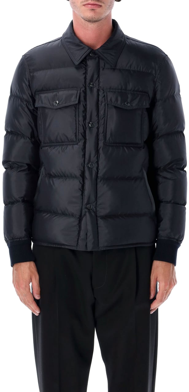 Tom Ford Satin Down Shirtjacket Night Indigo Blauw