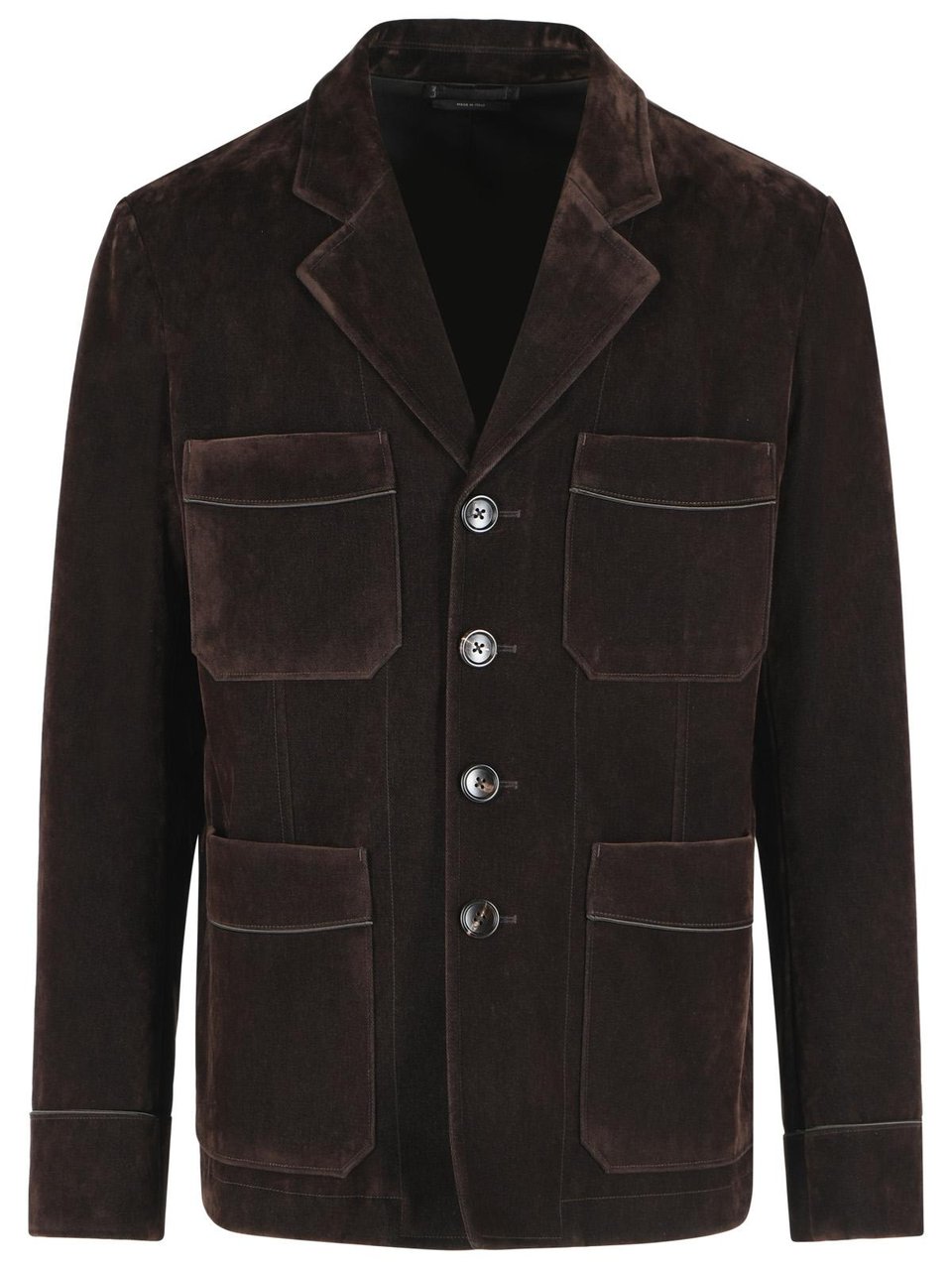 Tom Ford Blazer In Brown Cotton Blend Zwart
