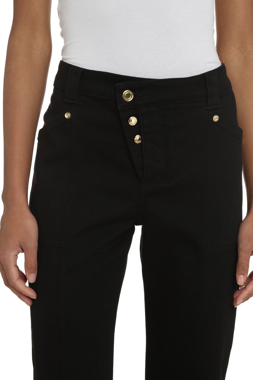 Tom Ford High-rise straight leg jeans Zwart