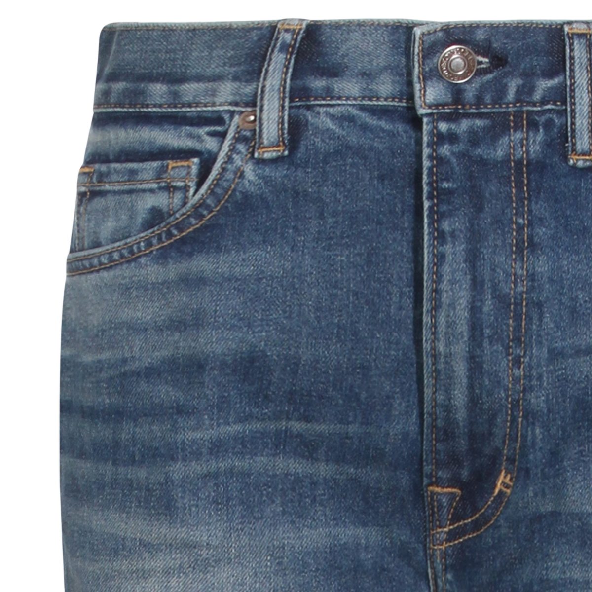 Tom Ford Mid-Rise Straight Cut Jeans Blauw