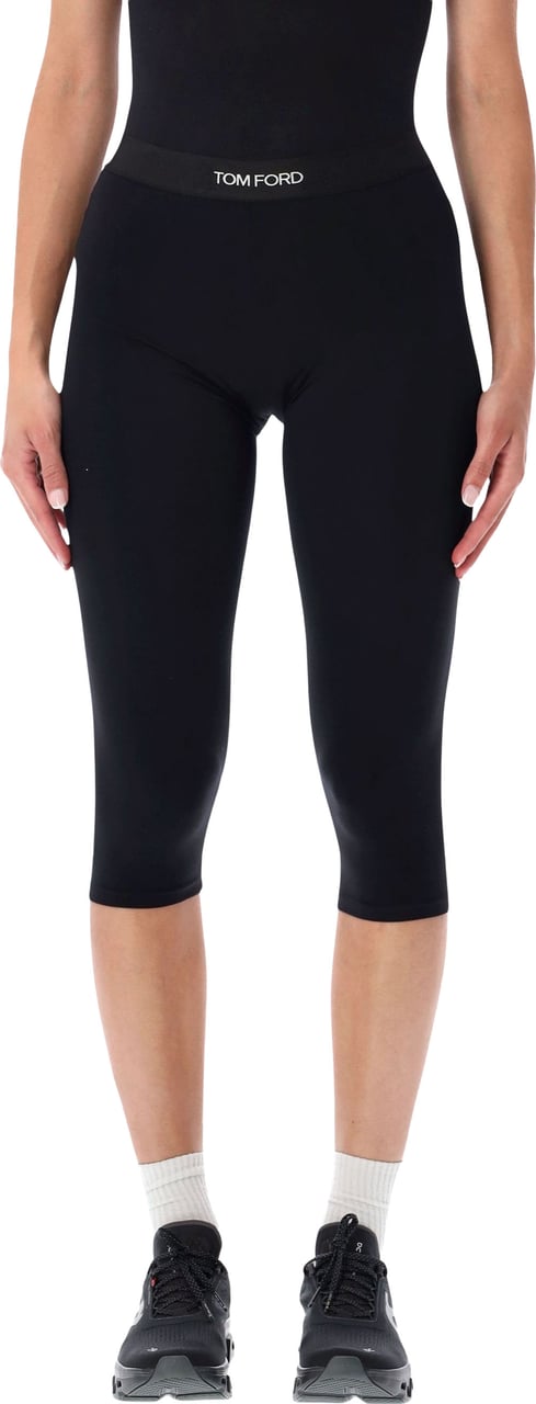 Tom Ford Capri Leggins Logo Nero Zwart