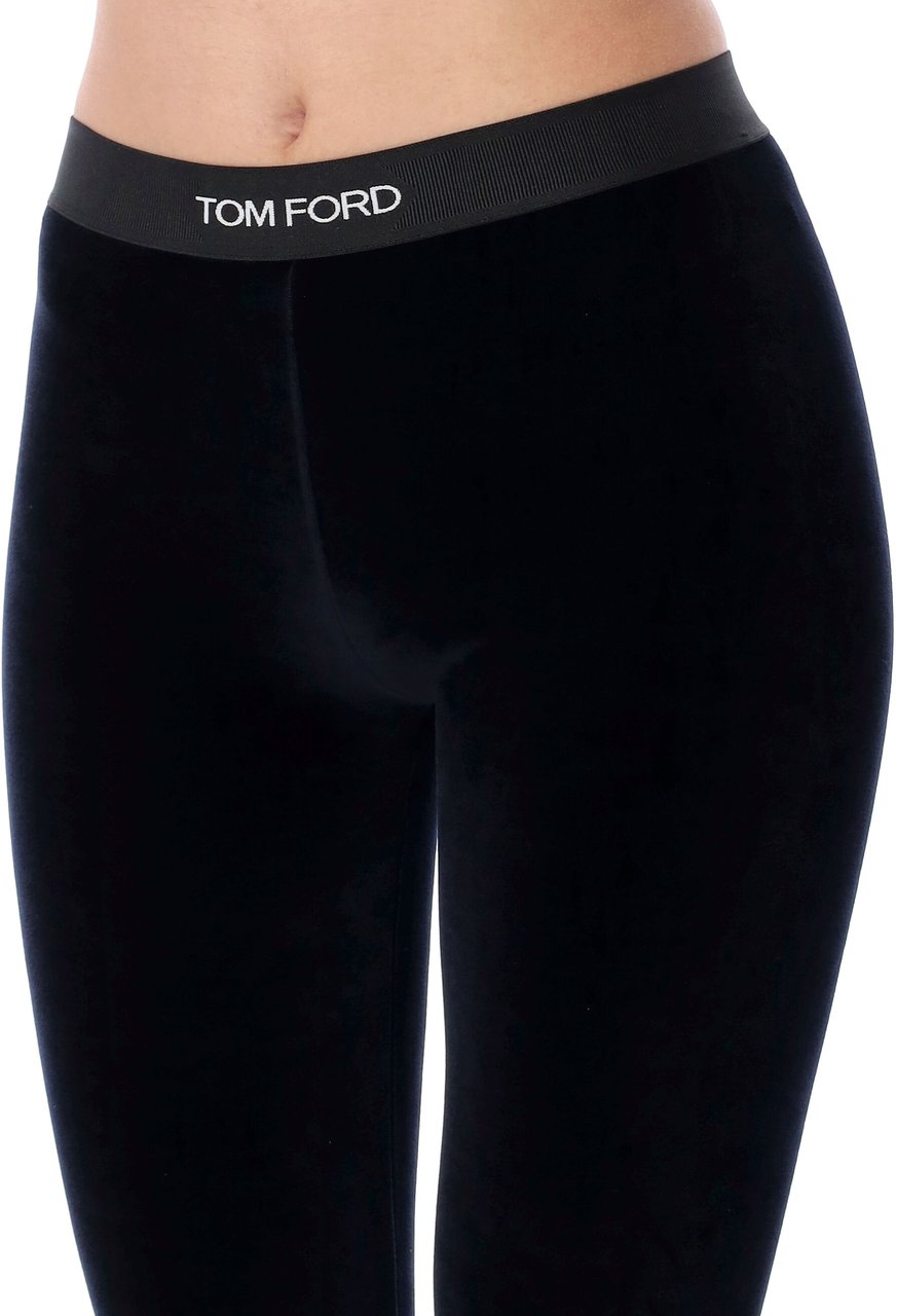 Tom Ford Branded leggings Blauw