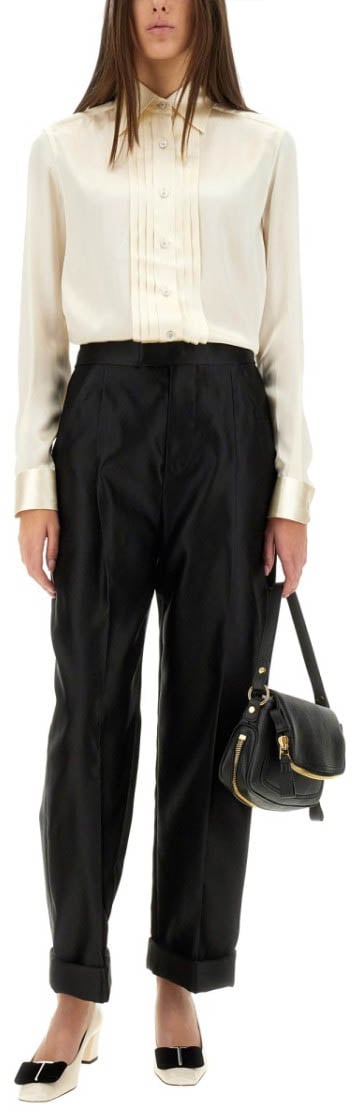 Tom Ford Silk Pants Zwart