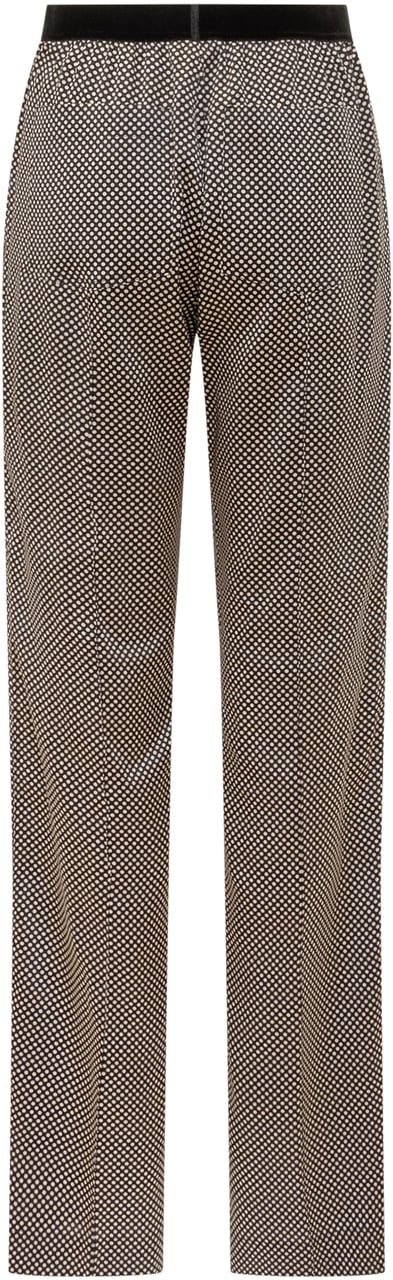 Tom Ford Pantaloni con Stampa Pois Zwart