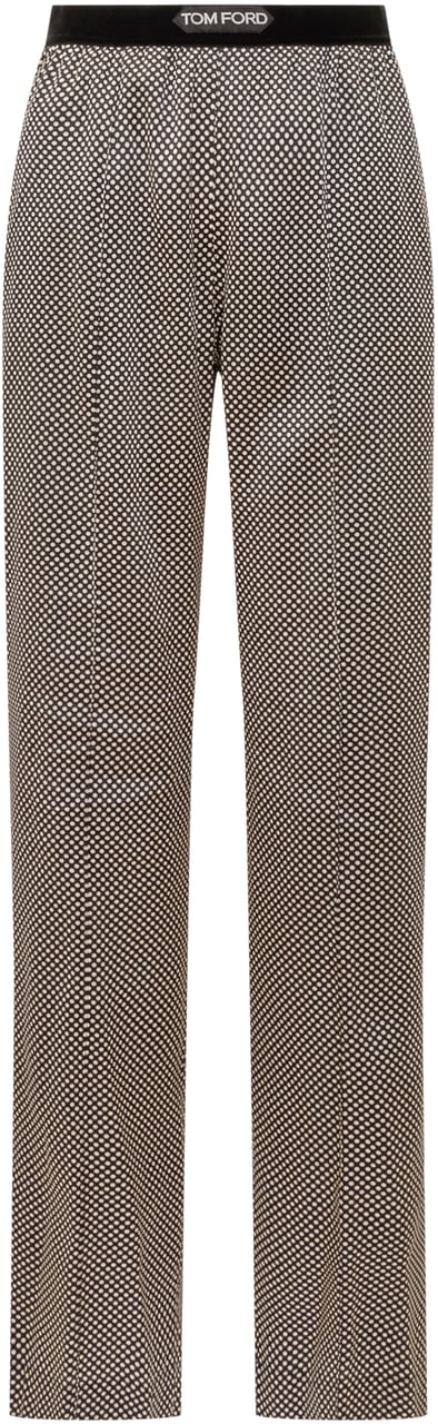Tom Ford Pantaloni con Stampa Pois Zwart