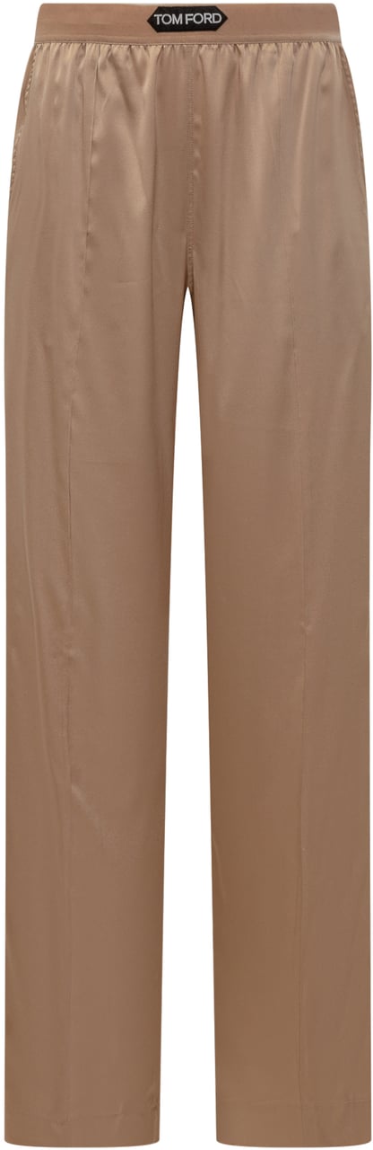 Tom Ford Pantalone in Seta Beige