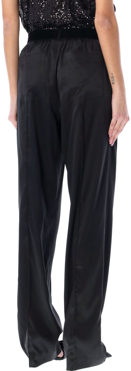 Tom Ford Logo Band Pijama Pant Nero Zwart