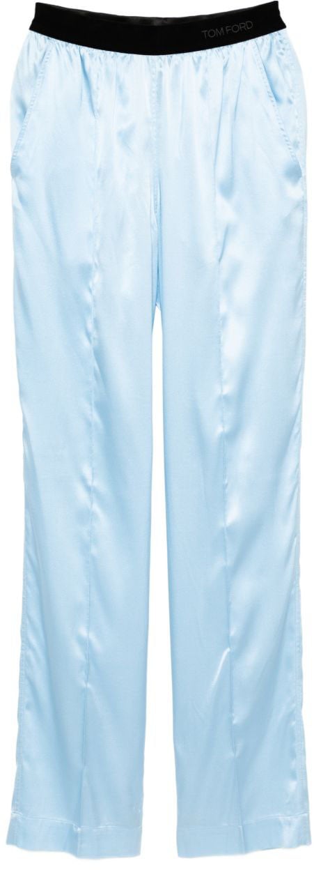Tom Ford Trousers Clear Blue Blauw