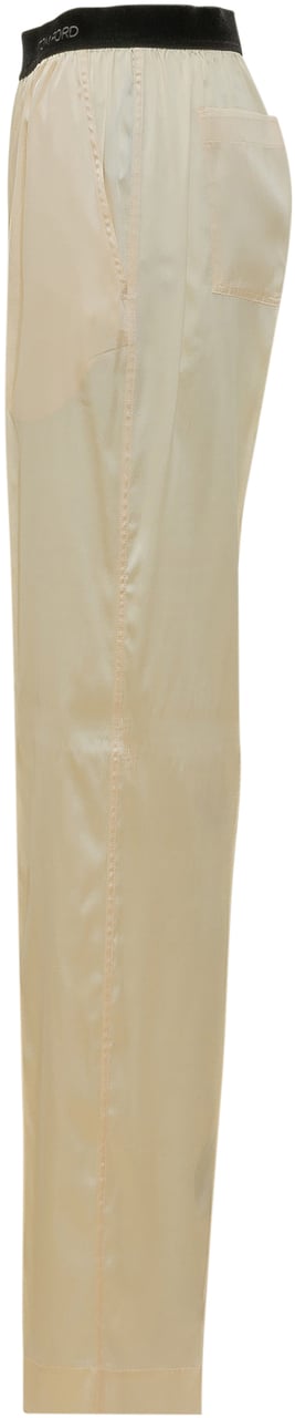 Tom Ford Pantaloni Silk Satin Wit
