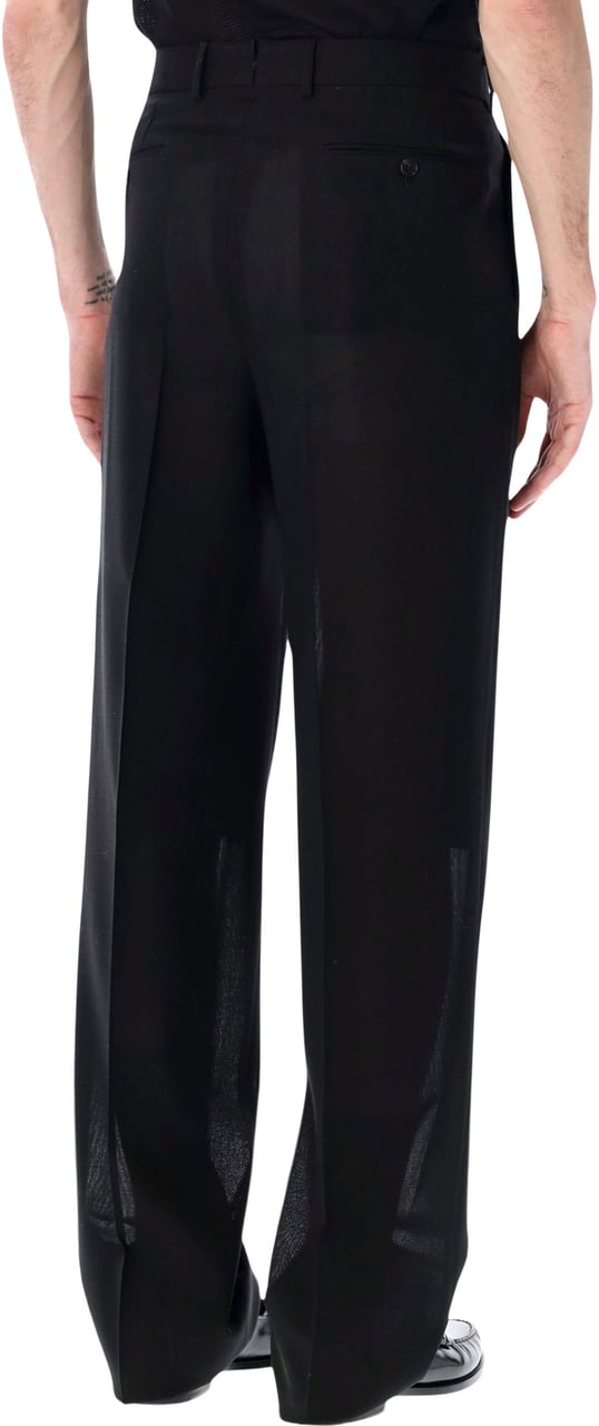 Tom Ford Double Pleat Pant Nero Zwart