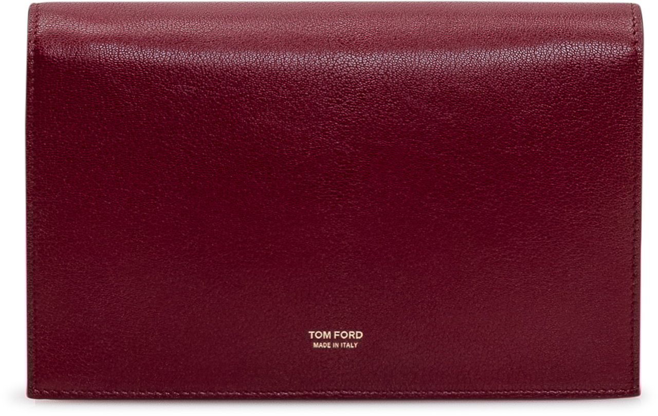 Tom Ford Supple Grain Mini Bag Maroon