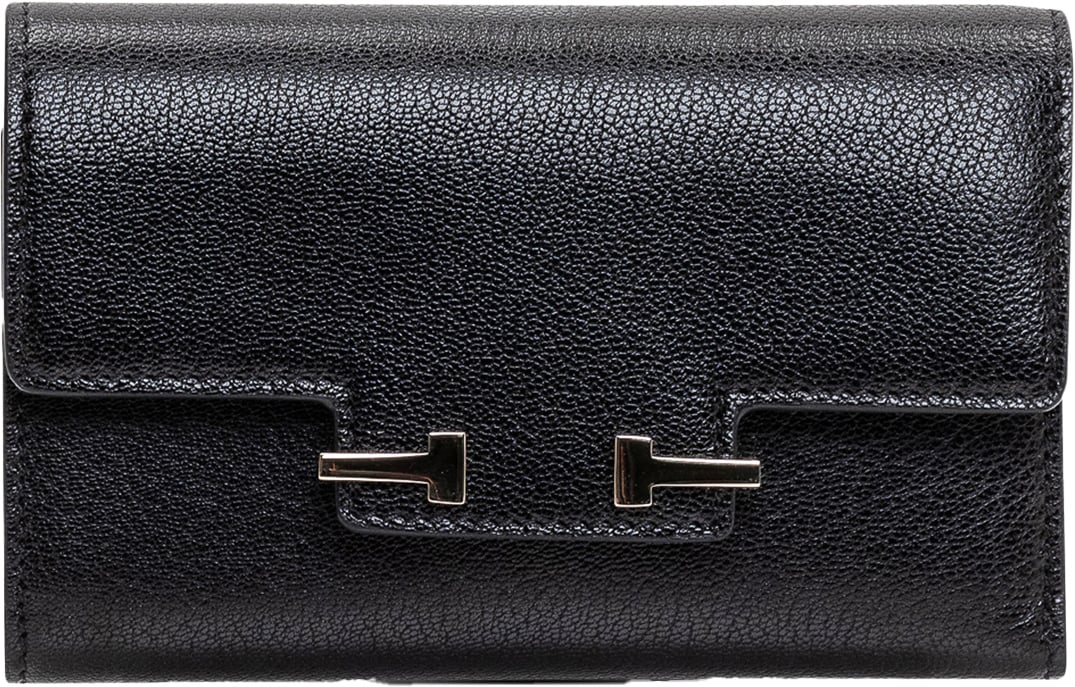 Tom Ford Grain Compact Wallet Zwart